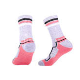 Crew Merino Wool Hiking Socks for women | Colorblock Stripes